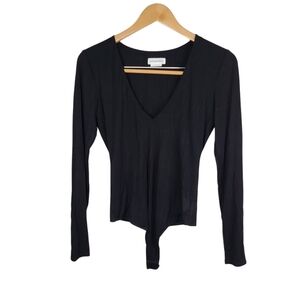 Lovers and Friends Akron black long sleeve bodysuit size medium